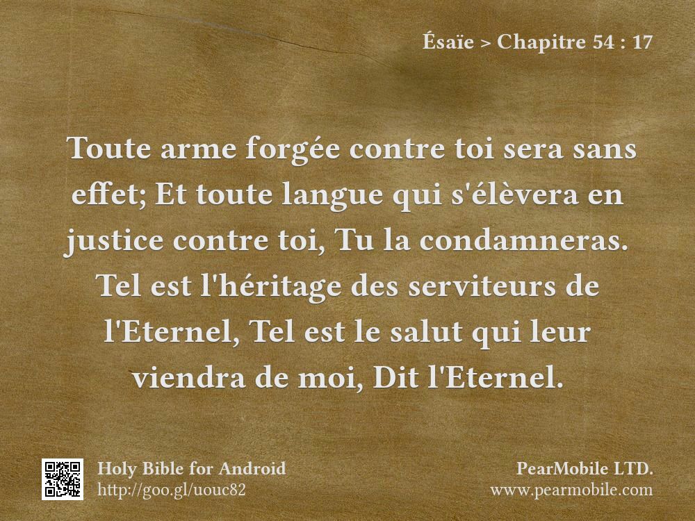 Ésaïe, Chapitre 54:17